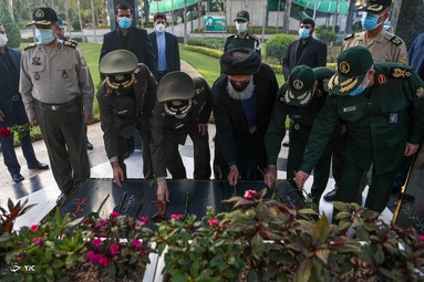 حضور امیر سرتیپ آشتیانی در محل وزارت دفاع