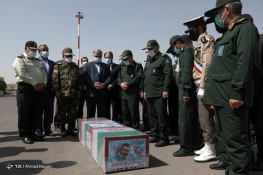 تشییع پیکر سرلشکر فیروزآبادی - فرودگاه مشهد