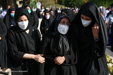 تشییع شهید مدافع سلامت «مهدی صادقی»