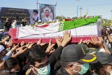 تشییع پیکر شهید مدافع وطن «مهدی آزمون» - آبادان