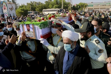 تشییع پیکر شهید مدافع وطن «مهدی آزمون» - آبادان