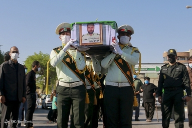تشییع پیکر شهید مدافع وطن «مهدی آزمون» - آبادان