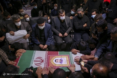وداع با پیکر شهید مدافع حرم محمد اینانلو