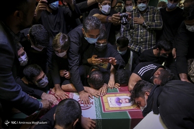 وداع با پیکر شهید مدافع حرم محمد اینانلو