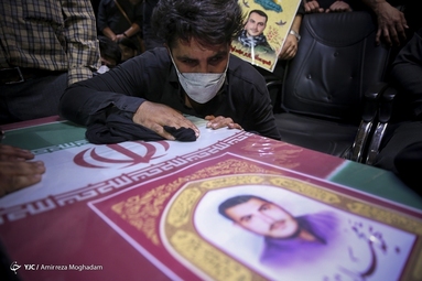 وداع با پیکر شهید مدافع حرم « محمد اینانلو » 