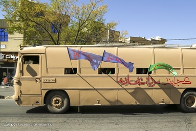 اعزام نمادین رزمندگان اسلام به جبهه - شیراز