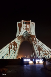 نورپردازی سه بعدی هفته دفاع مقدس - برج آزادی