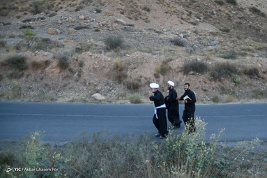 مراسم خاکسپاری علامه حسن زاده آملی