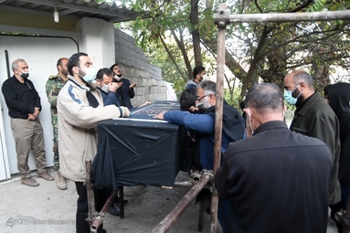 مراسم خاکسپاری علامه حسن زاده آملی