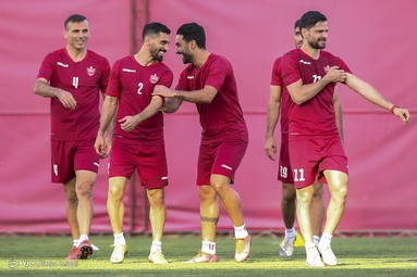 تمرین تیم فوتبال پرسپولیس تهران