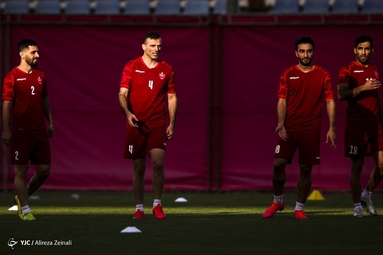 تمرین تیم فوتبال پرسپولیس تهران