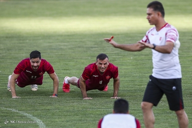 تمرین تیم فوتبال پرسپولیس تهران