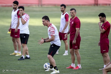تمرین تیم فوتبال پرسپولیس تهران