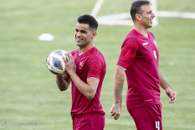 تمرین تیم فوتبال پرسپولیس تهران