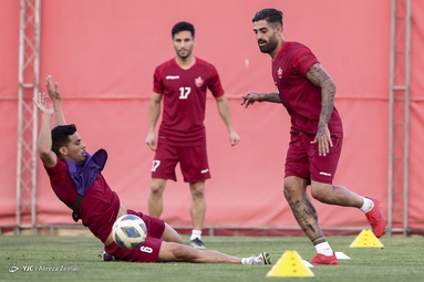 تمرین تیم فوتبال پرسپولیس تهران