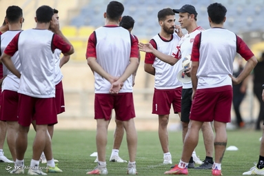 تمرین تیم فوتبال پرسپولیس تهران
