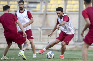 تمرین تیم فوتبال پرسپولیس تهران