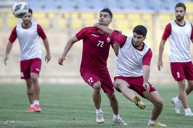تمرین تیم فوتبال پرسپولیس تهران