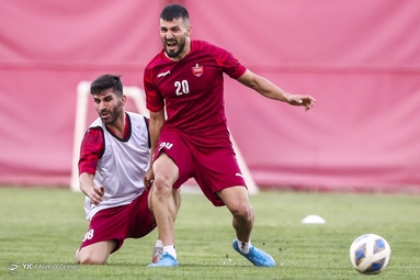 تمرین تیم فوتبال پرسپولیس تهران