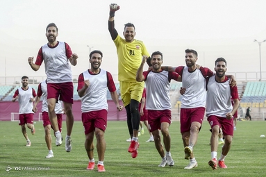 تمرین تیم فوتبال پرسپولیس تهران
