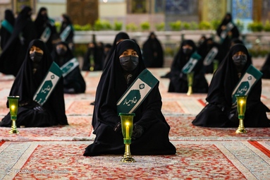 مراسم خطبه خوانی شب شهادت حضرت امام رضا (ع) - حرم مطهر رضوی
