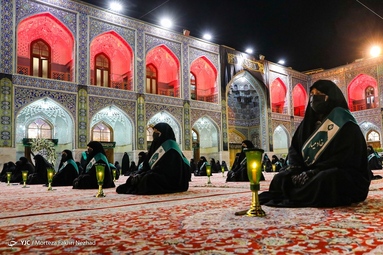 مراسم خطبه خوانی شب شهادت حضرت امام رضا (ع) - حرم مطهر رضوی