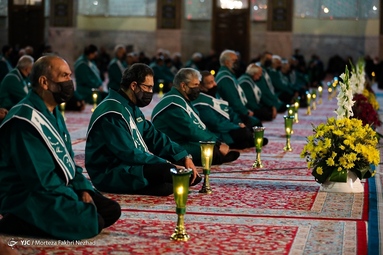 مراسم خطبه خوانی شب شهادت حضرت امام رضا (ع) - حرم مطهر رضوی