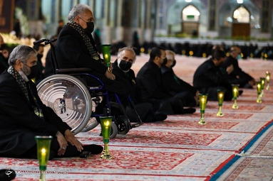 مراسم خطبه خوانی شب شهادت حضرت امام رضا (ع) - حرم مطهر رضوی