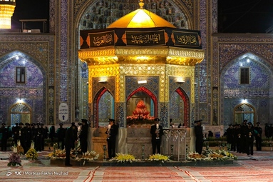 مراسم خطبه خوانی شب شهادت حضرت امام رضا (ع) - حرم مطهر رضوی