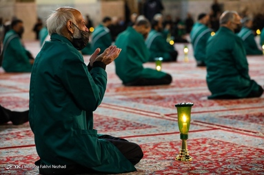 مراسم خطبه خوانی شب شهادت حضرت امام رضا (ع) - حرم مطهر رضوی