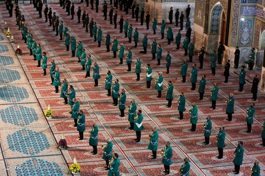 مراسم خطبه خوانی شب شهادت حضرت امام رضا (ع) - حرم مطهر رضوی