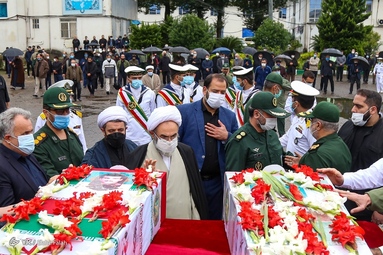 مراسم تشییع پیکر شهید «سید فاضل مدنی» و شهید «محمود حسرتی»