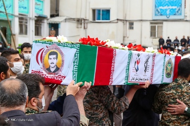 مراسم تشییع پیکر شهید «سید فاضل مدنی» و شهید «محمود حسرتی»