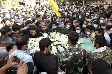 تشییع پیکر مطهر شهید مدافع حرم « سید ظاهر هاشمی »