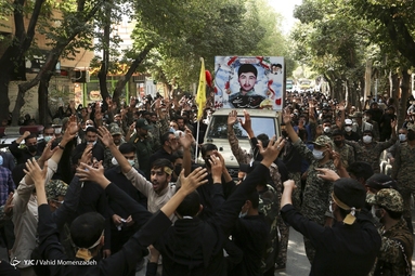 تشییع پیکر مطهر شهید مدافع حرم « سید ظاهر هاشمی »