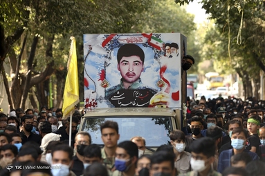 تشییع پیکر مطهر شهید مدافع حرم « سید ظاهر هاشمی »