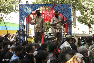 تشییع پیکر مطهر شهید مدافع حرم « سید ظاهر هاشمی »