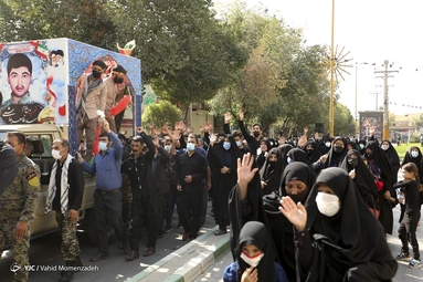 تشییع پیکر مطهر شهید مدافع حرم « سید ظاهر هاشمی »