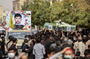 تشییع پیکر مطهر شهید مدافع حرم « سید ظاهر هاشمی »