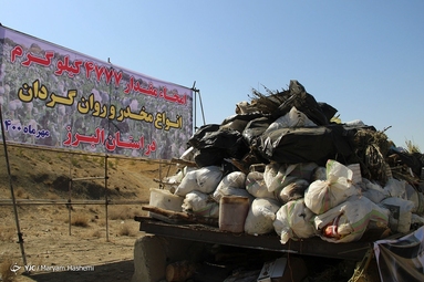 امحای ۵ تن مواد مخدر و روان‌گردان - کرج