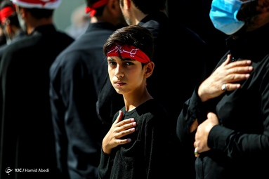 دسته عزاداری شهادت امام عسکری (ع) با حضور عزادارن اهل بیت - حرم حضرت معصومه (س)