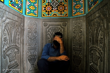 دسته عزاداری شهادت امام عسکری (ع) با حضور عزادارن اهل بیت - حرم حضرت معصومه (س)