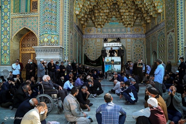 دسته عزاداری شهادت امام عسکری (ع) با حضور عزادارن اهل بیت - حرم حضرت معصومه (س)