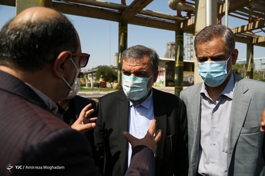 محسن رضایی معاون هماهنگی اقتصادی رییس جمهور در بازدید از طرح های صنعتی استان خوزستان