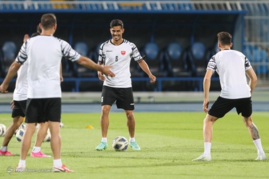 کنفرانس خبری و تمرین تیم پرسپولیس پیش از مرحله یک چهارم نهایی لیگ قهرمانان آسیا - ریاض