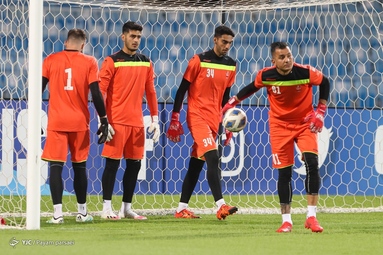کنفرانس خبری و تمرین تیم پرسپولیس پیش از مرحله یک چهارم نهایی لیگ قهرمانان آسیا - ریاض