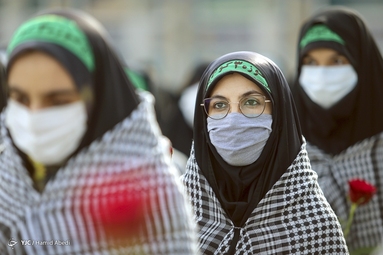 صبحگاه مشترک نیروهای نظامی و انتظامی - مسجد جمکران