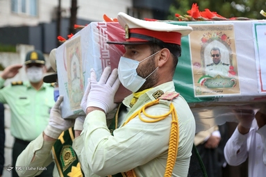 مراسم وداع و تشییع شهیدان «حسین بهراد نصر» و «مرتضی هدایت‌زاده» - رشت