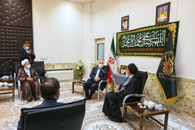 دیدار محمد باقر قالیباف رئیس مجلس شورای اسلامی با مراجع تقلید و علما در قم