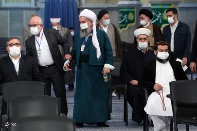 دیدار میهمانان کنفرانس بین‌المللی وحدت اسلامی با رهبر انقلاب اسلامی
